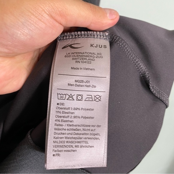 Kjus Delian Half Zip Gray Pullover Sweater Sz 2XL - Picture 5 of 7